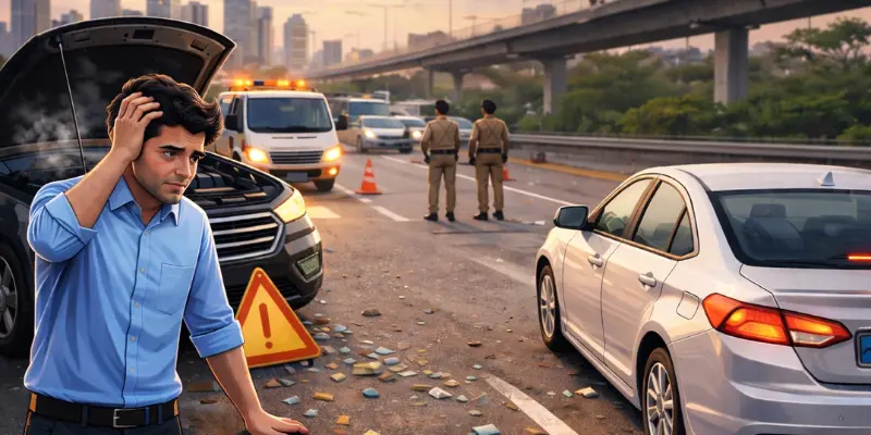 breakdown accident responsibility india